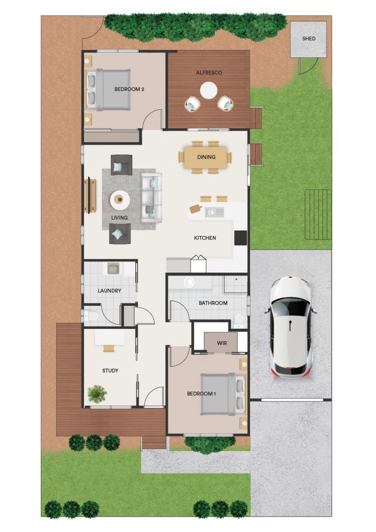 Lifestyle Communities Shepparton - Generous alfresco in quiet location