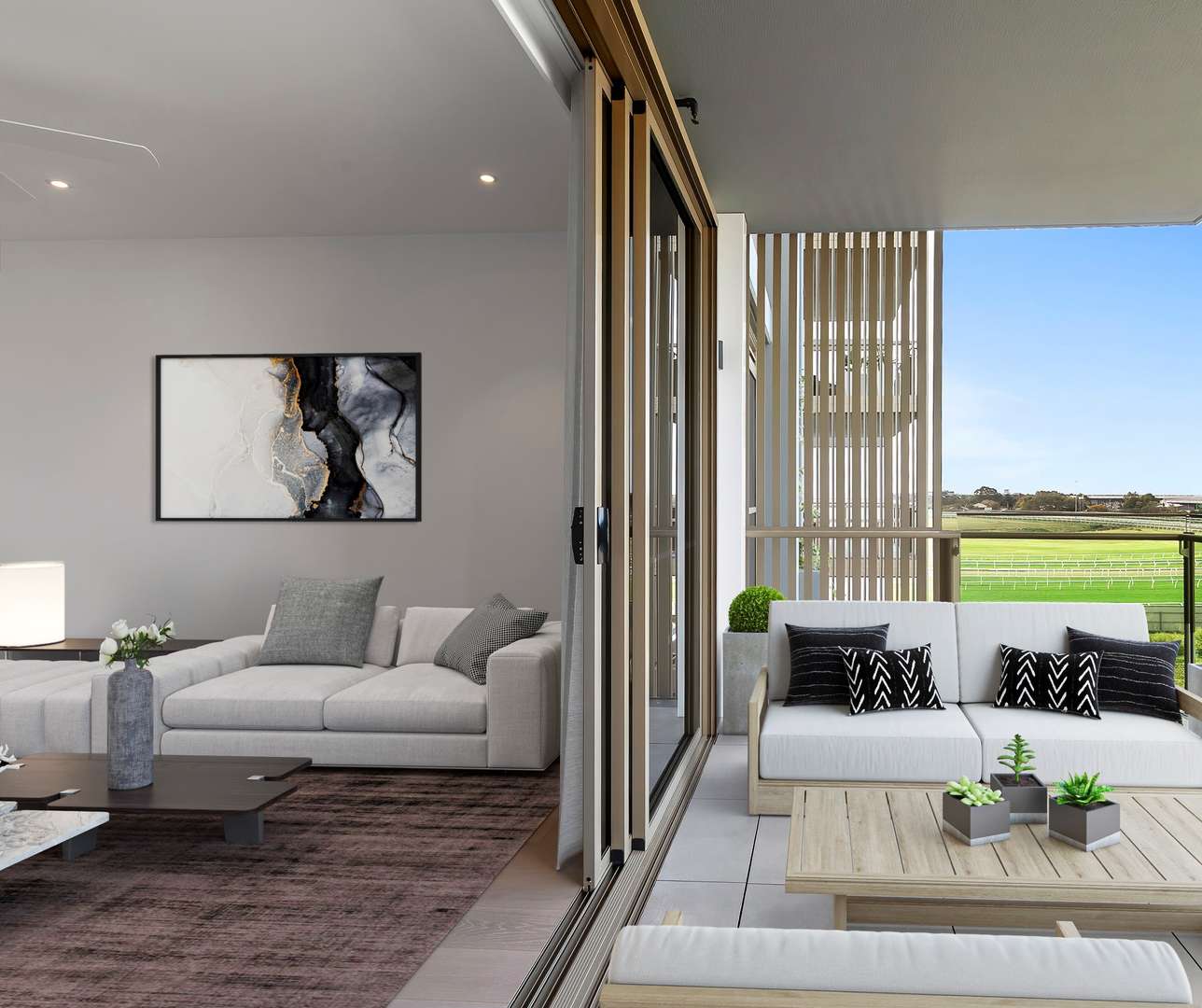 Stunning new apartment with sun-lit interiors and a premium easy-care layout