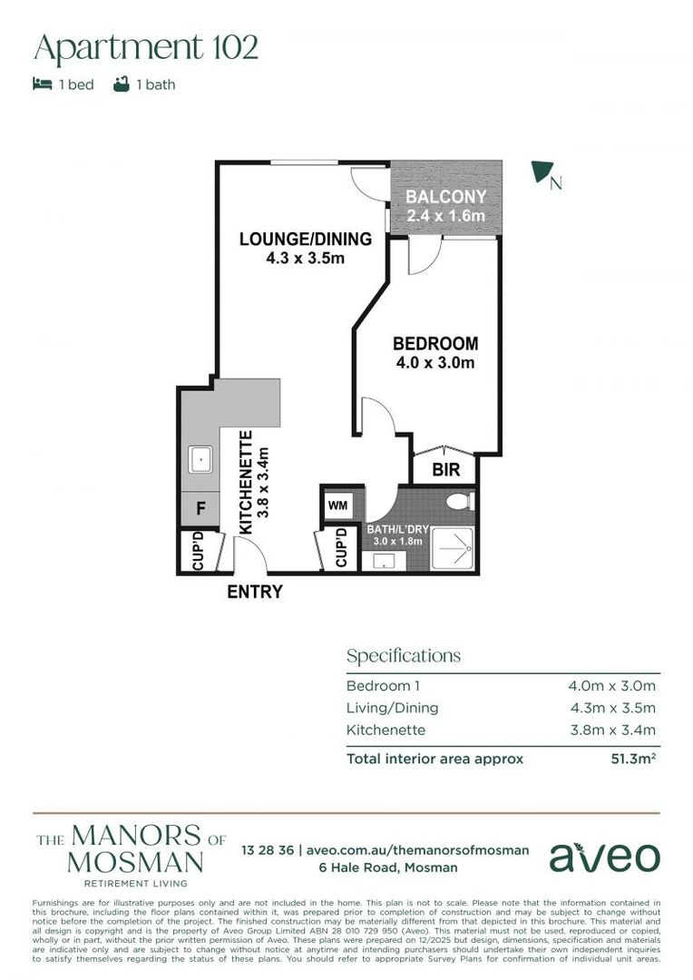 Move-in ready luxurious serviced apartment