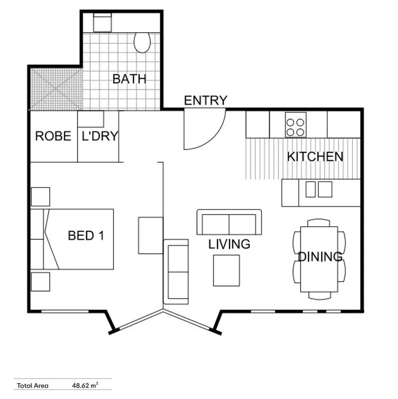 Bright and Stylish Apartment with Balcony Views