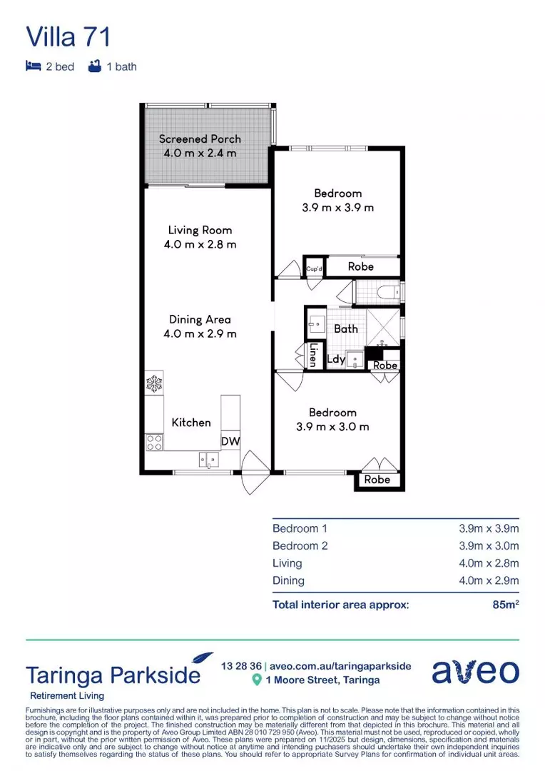 Beautiful two-bedroom villa