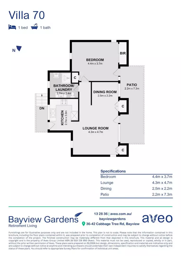 Abundance of natural light in a great location