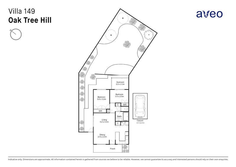 Beautiful two-bed villa on a large block