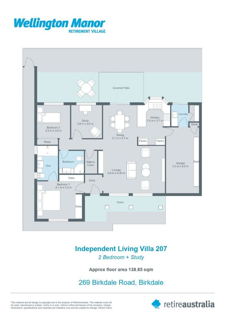 Spacious villa in a central location