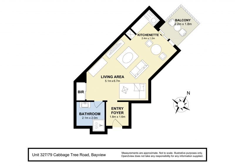 Quiet and privately located apartment with leafy outlook