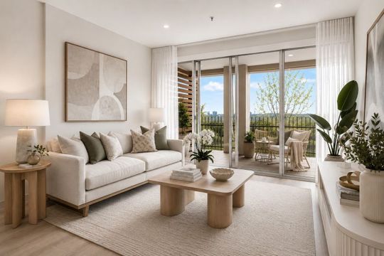 North-facing 2-bedroom apartment with views!
