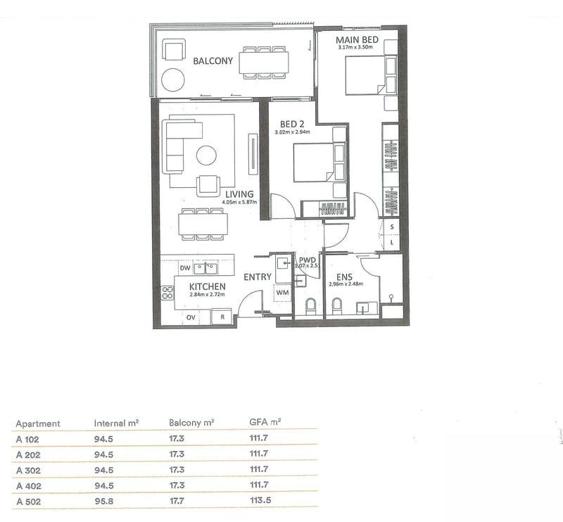 East-Facing Apartment with Patio Living