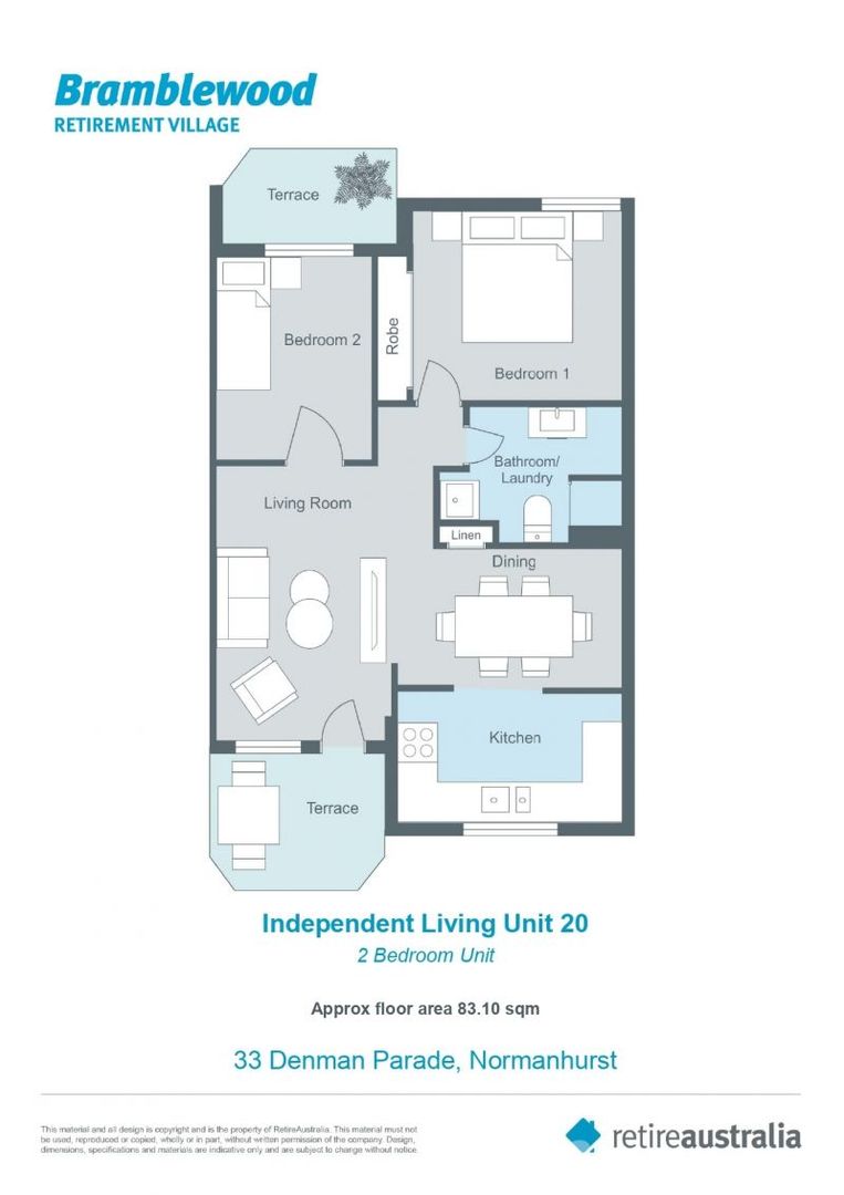 Well presented sun-filled unit overlooking leafy green gardens