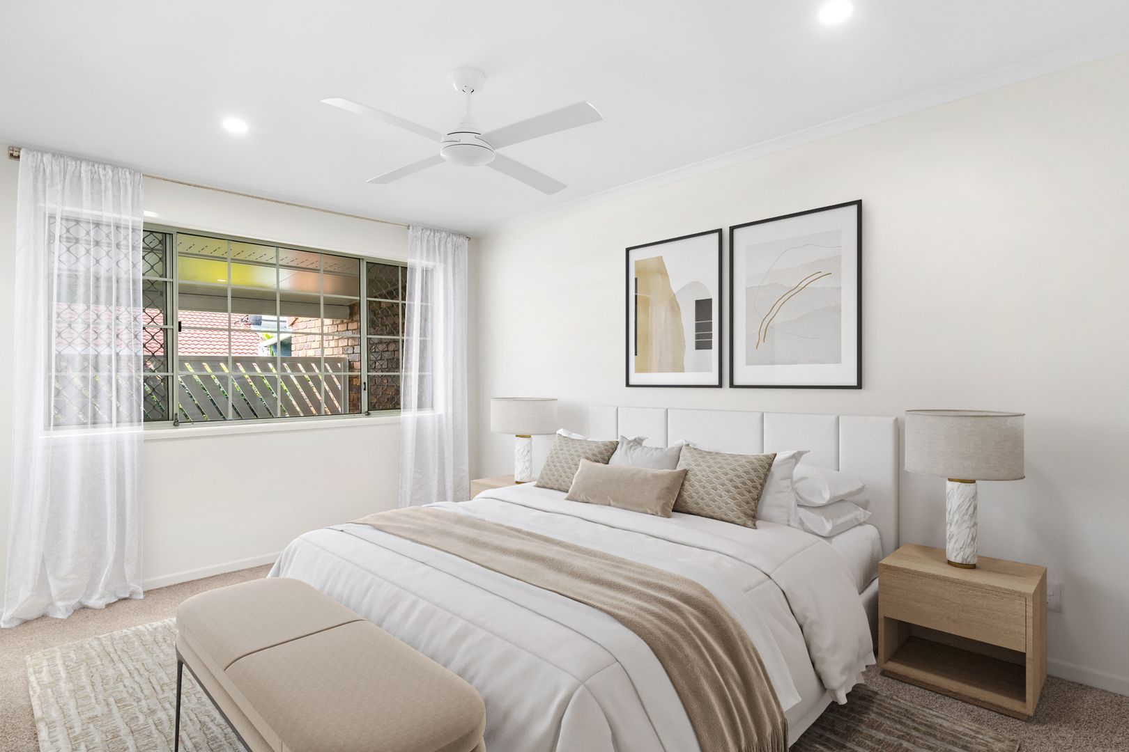 Beautiful two bedroom, two bathroom villa with covered alfresco area.