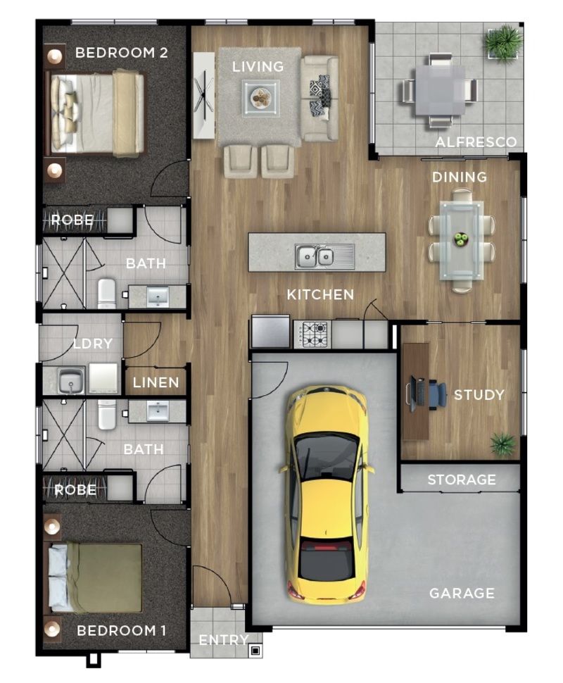 Enjoy a new home with modern finishes