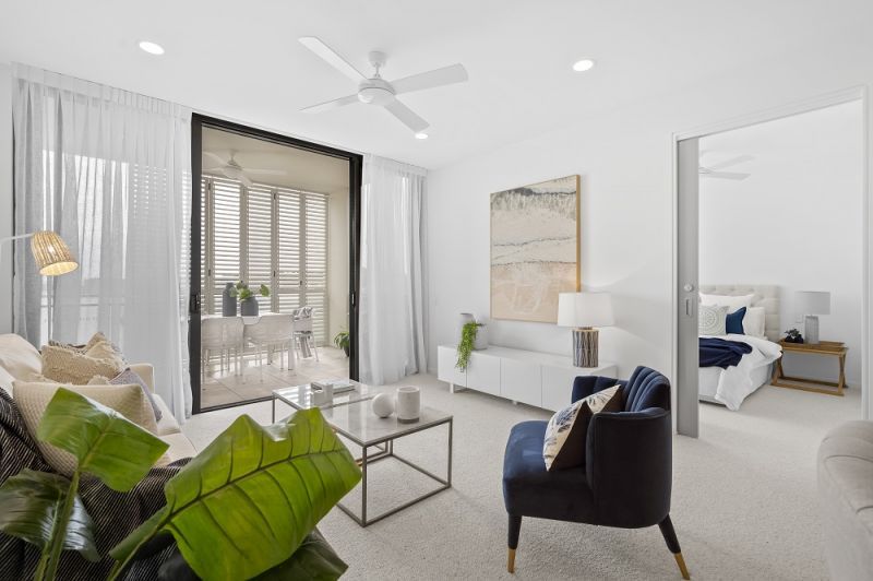 Bright and spacious, two-bedroom apartment with scenic views