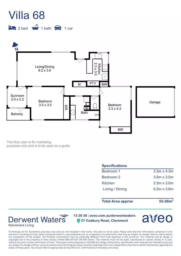 Modern villa with views of Bilton Bay
