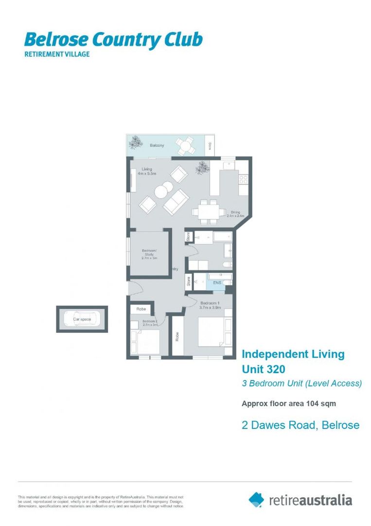 Perfectly located 3 bedroom unit with easy ramp access and glorious views.