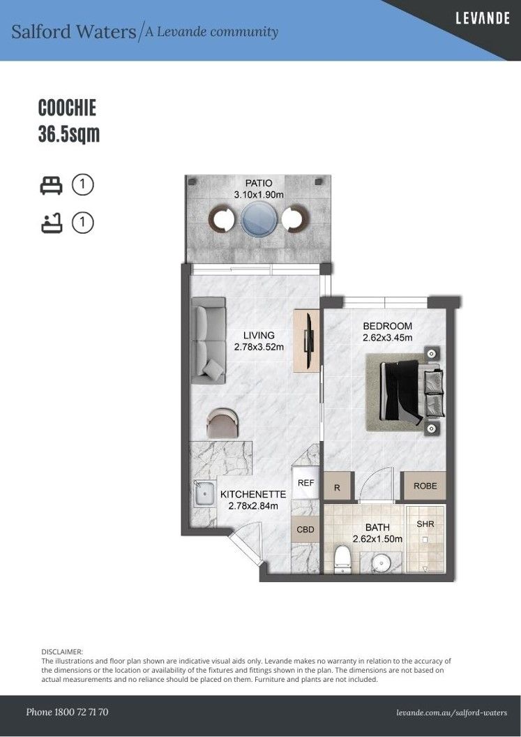 105/3-9 Salford Street, Victoria Point - Serviced Apartment