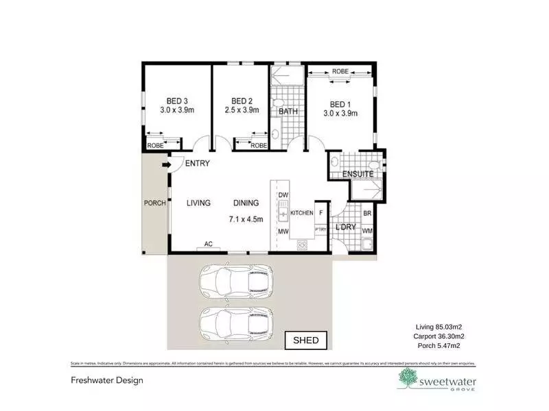 New Build | Contemporary 3 Bed, Single Carport