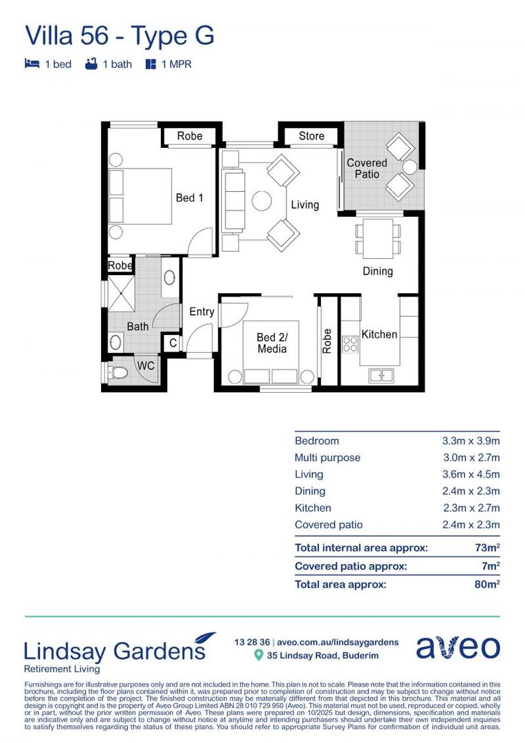 2 Bedroom, walking distance to the community centre