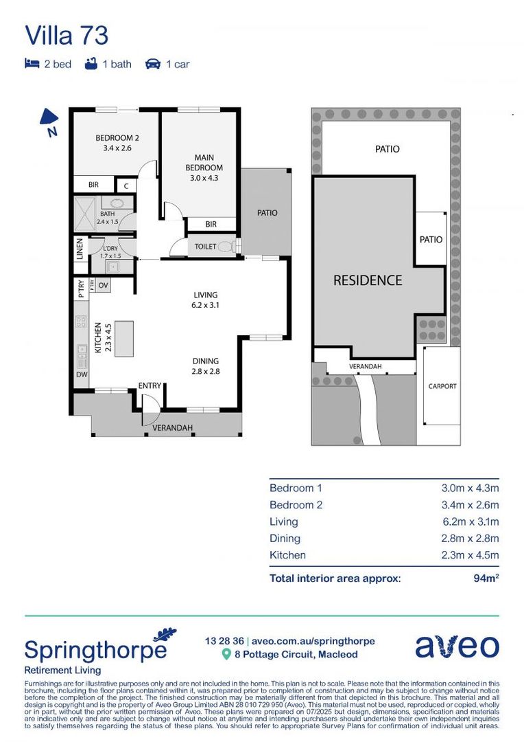 Delightful and newly renovated 2-bedroom villa