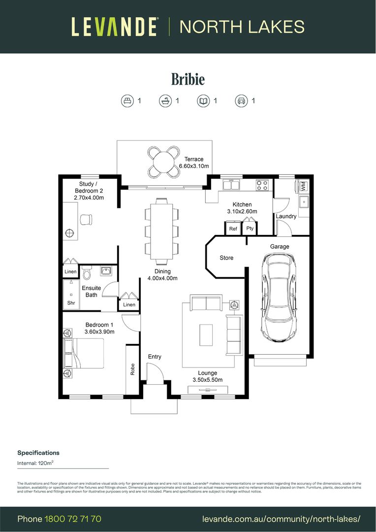 One Bedroom + Study | Villa 2