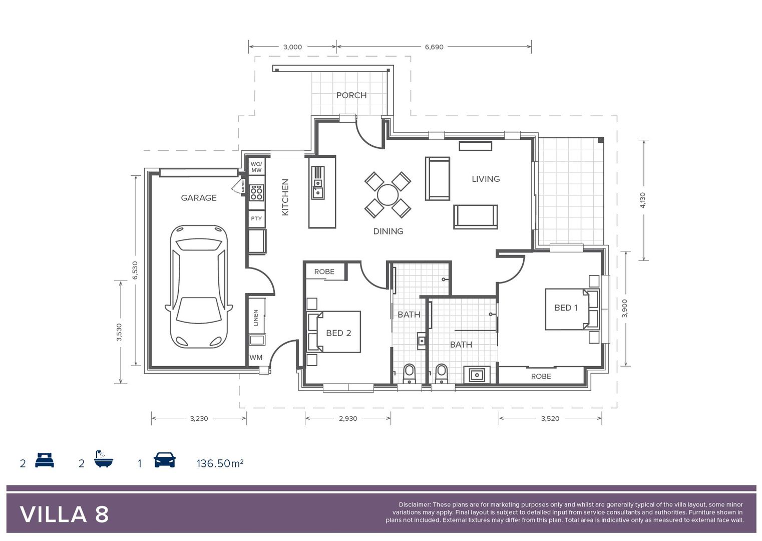 Villa 8 'Thorne' Design