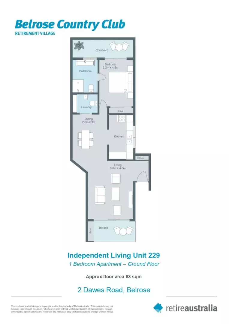 Elegantly renovated ground floor unit overlooking beautiful gardens close to clubhouse.