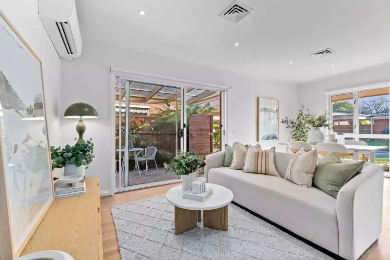 Stylishly updated two-bedroom plus study villa with delightful garden