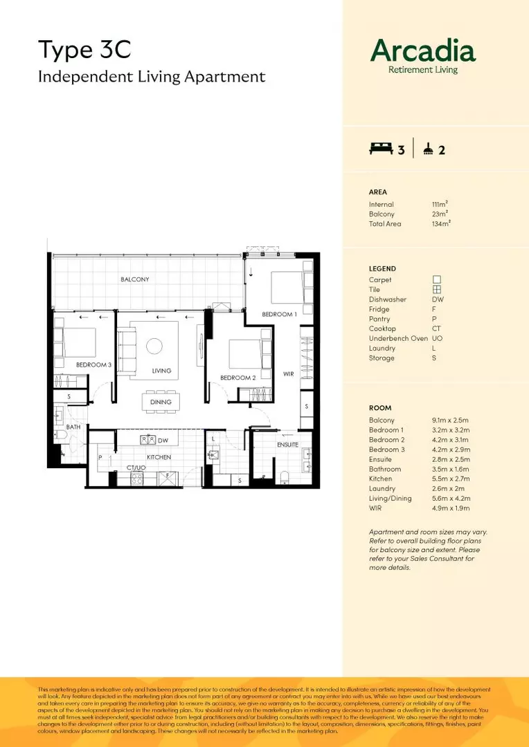 Generous 3-Bedroom Design to exceed expectations