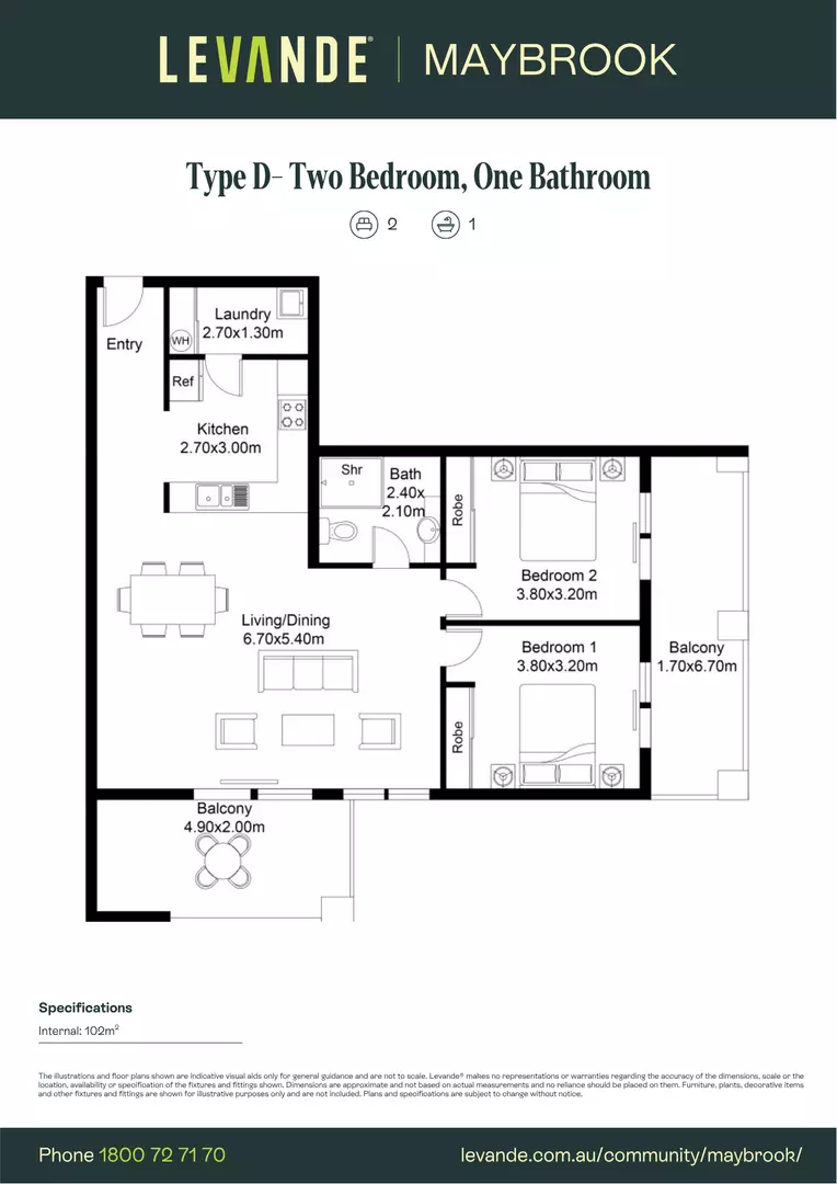 Two Bedroom | Unit 614