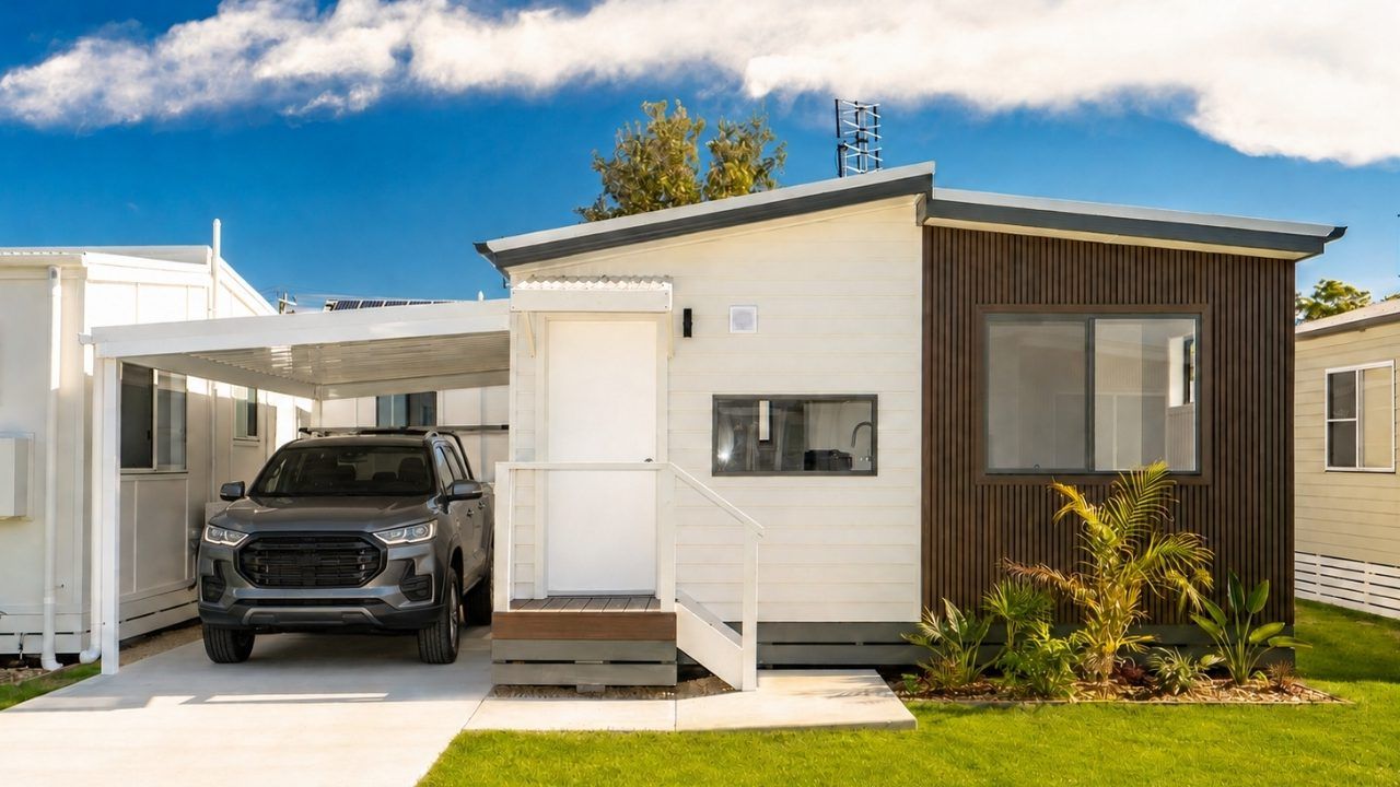 The Autumn is a two-bedroom home designed for effortless, low-maintenance living.