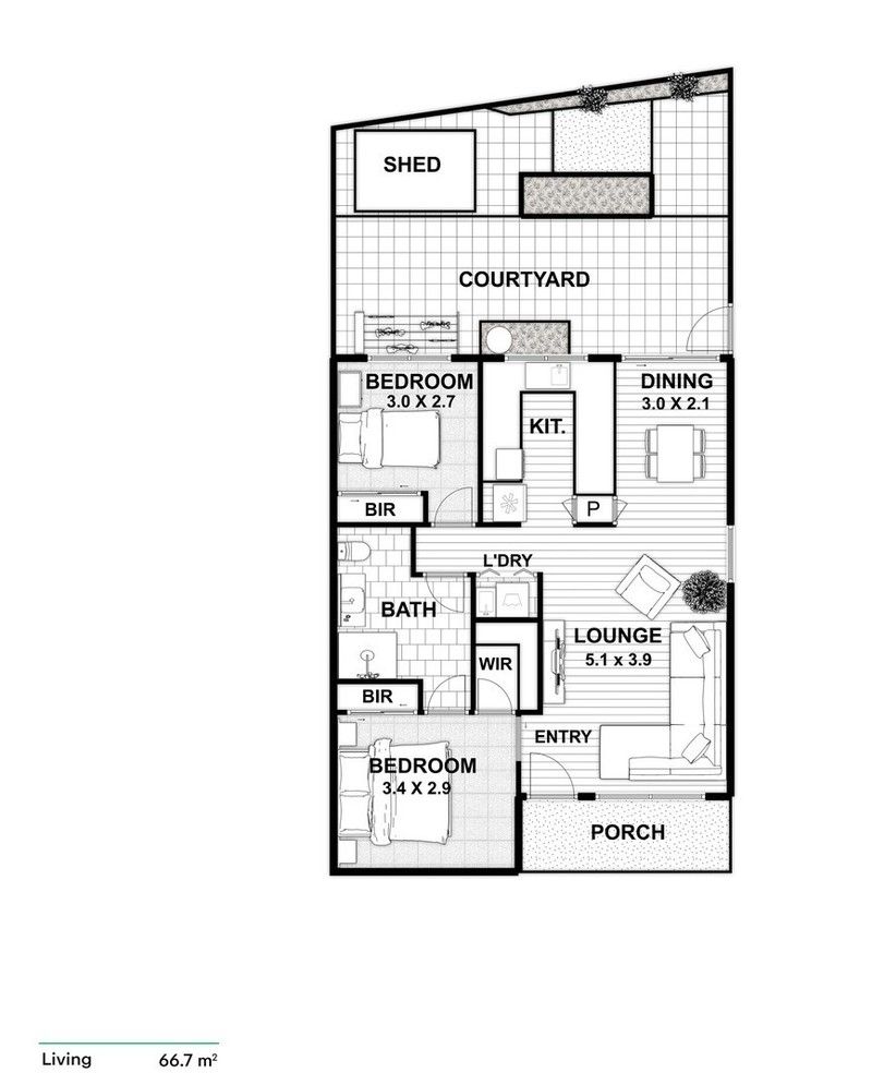 Freshly Updated Unit in a Wonderful Location