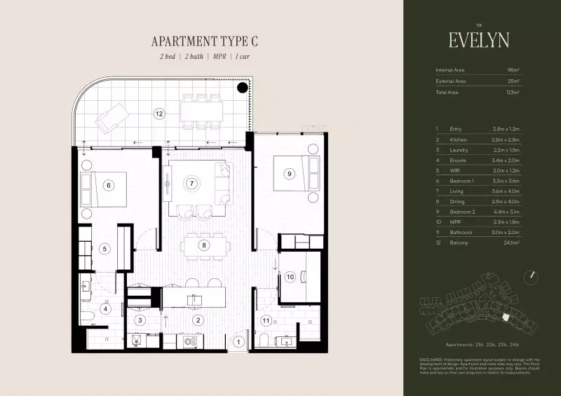 Type C – Golf Course Views & Modern Design