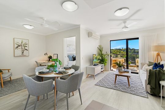 Elevated north-facing one bedroom apartment