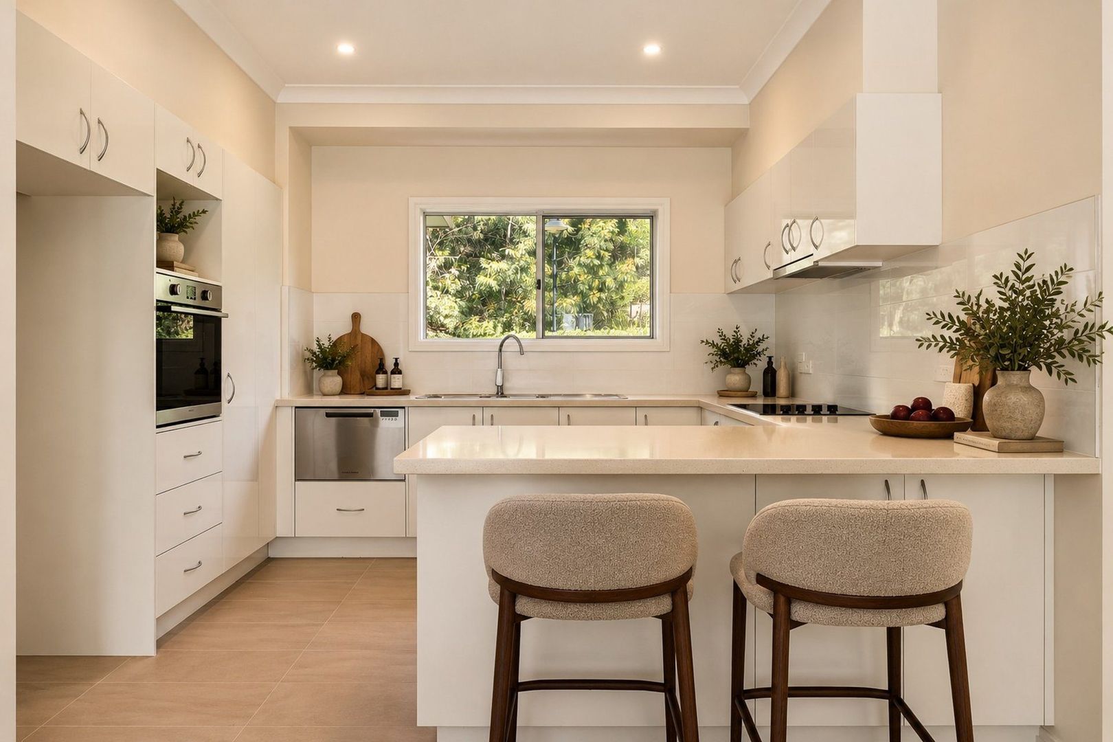 Modern 2-bedroom and study villa with private courtyard