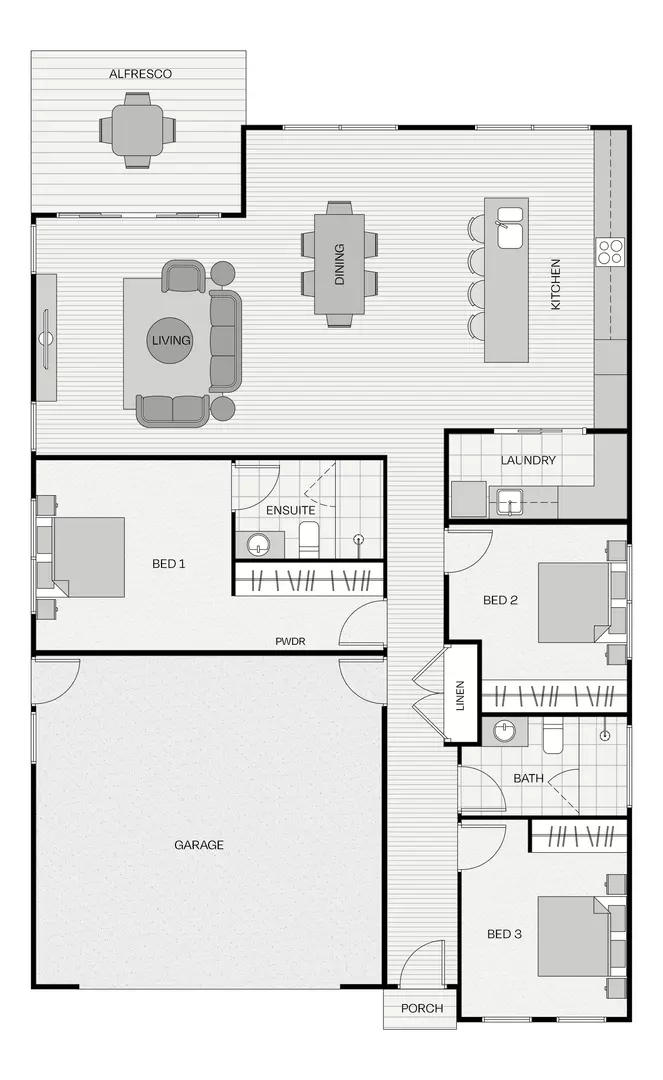The Asher is big on comfort and perfect for company - Lot 227.