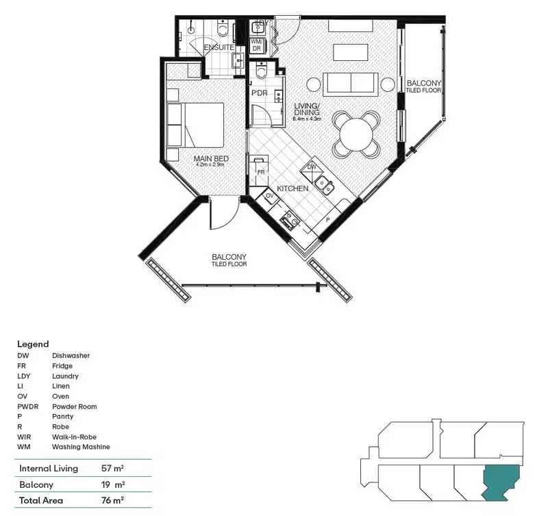 Stylish Brand New Retreat with Private Balcony