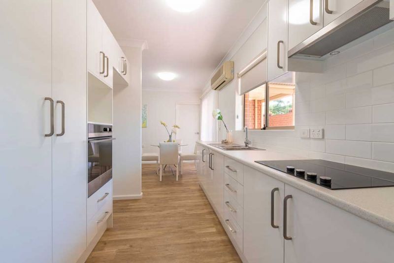 North facing, fully refurbished three-bedroom unit in gated estate