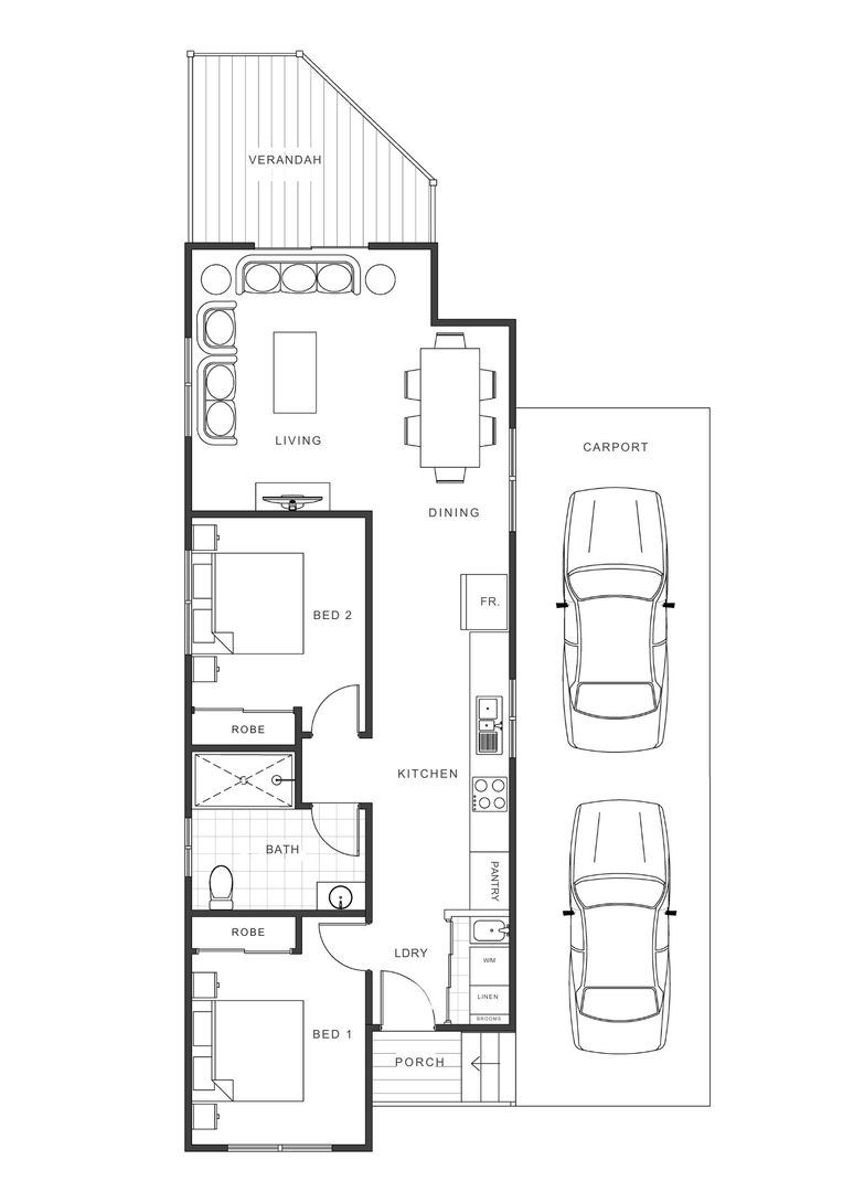 Welcome to this charming two-bedroom home which offers effortless downsized living.