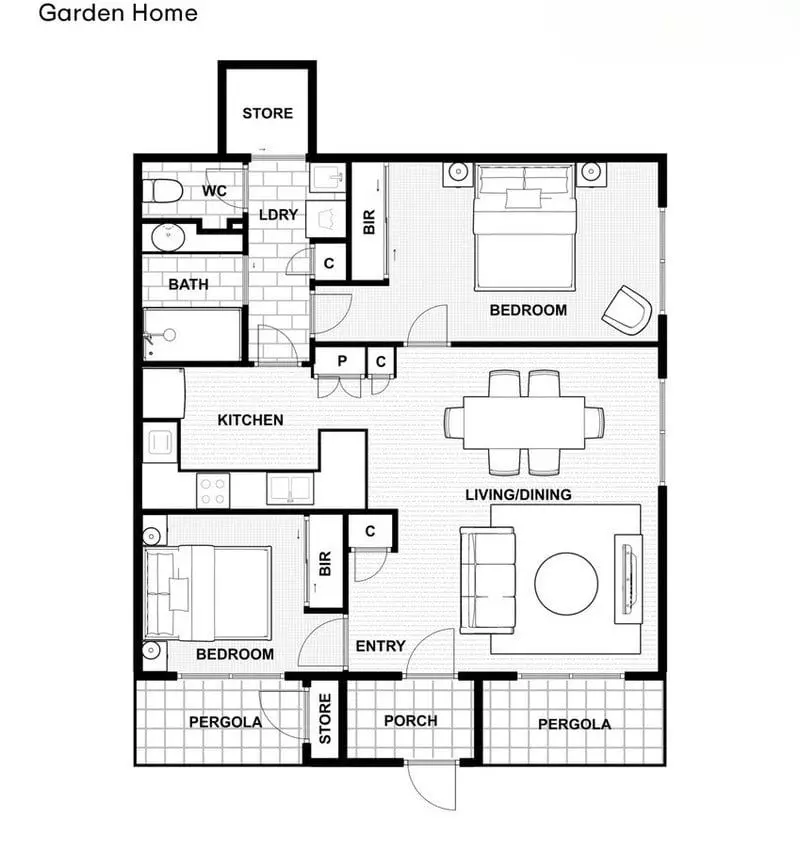 North-Facing, Modern Style Home