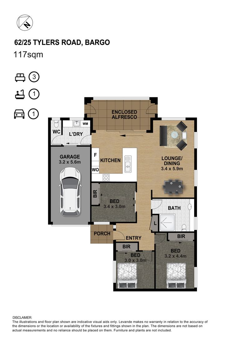 62/25 Tylers Road, Waratah Highlands, Bargo NSW 2574