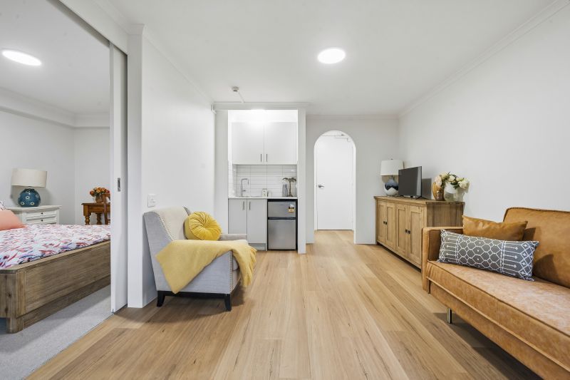 Ready to move in - Renovated serviced studio apartment - independent retirement living, Northern Beaches