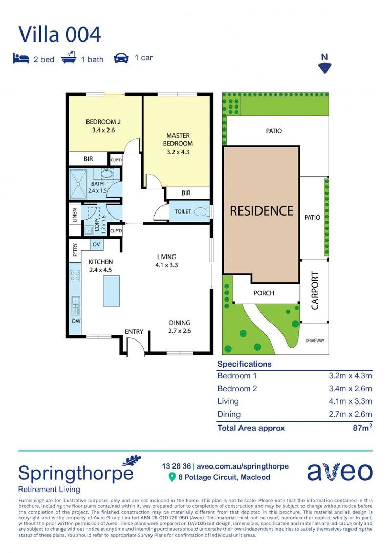 Updated, low-maintenance retirement living!
