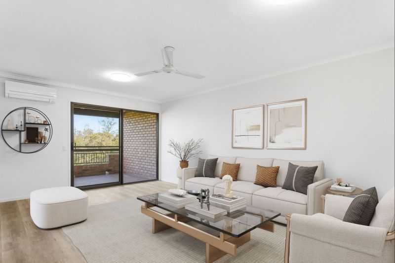 Spacious two-bedroom apartment with stunning bushland views