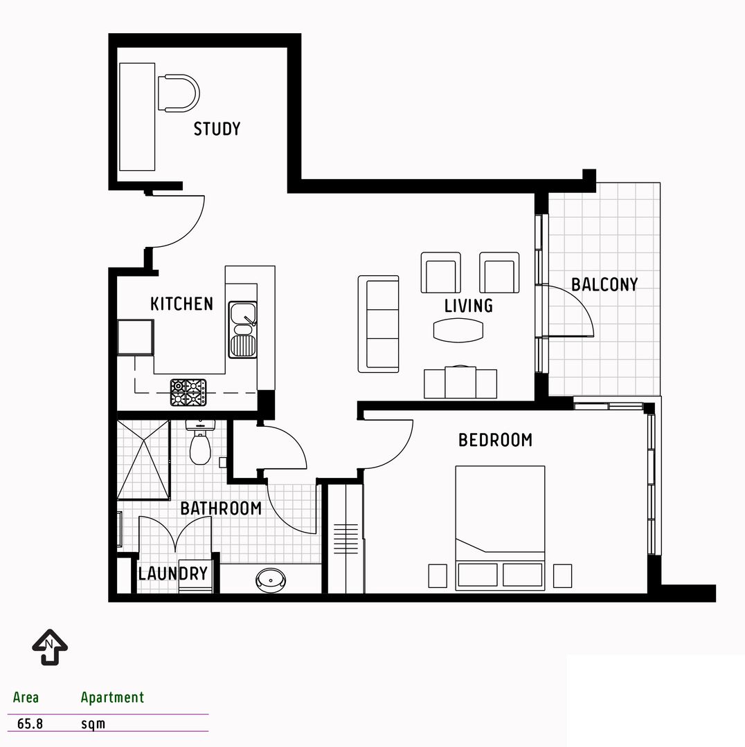 Terrace Home with Garden Views and Private Study