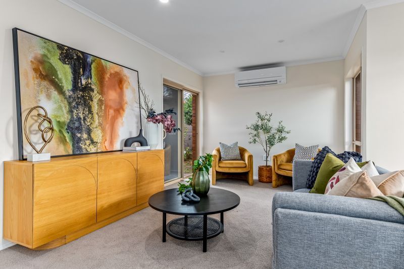 Rare north-facing corner home with garden views