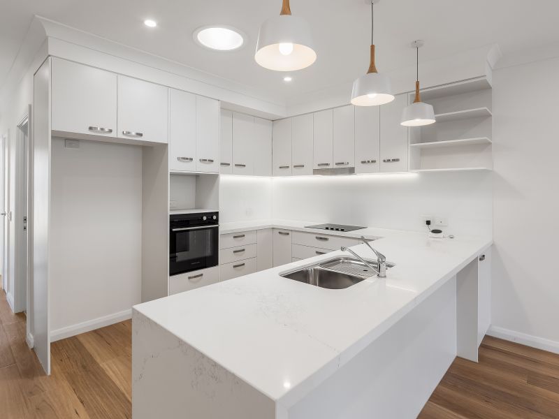 Modern two-bedroom villa with a stylish Paterson design, featuring vinyl flooring