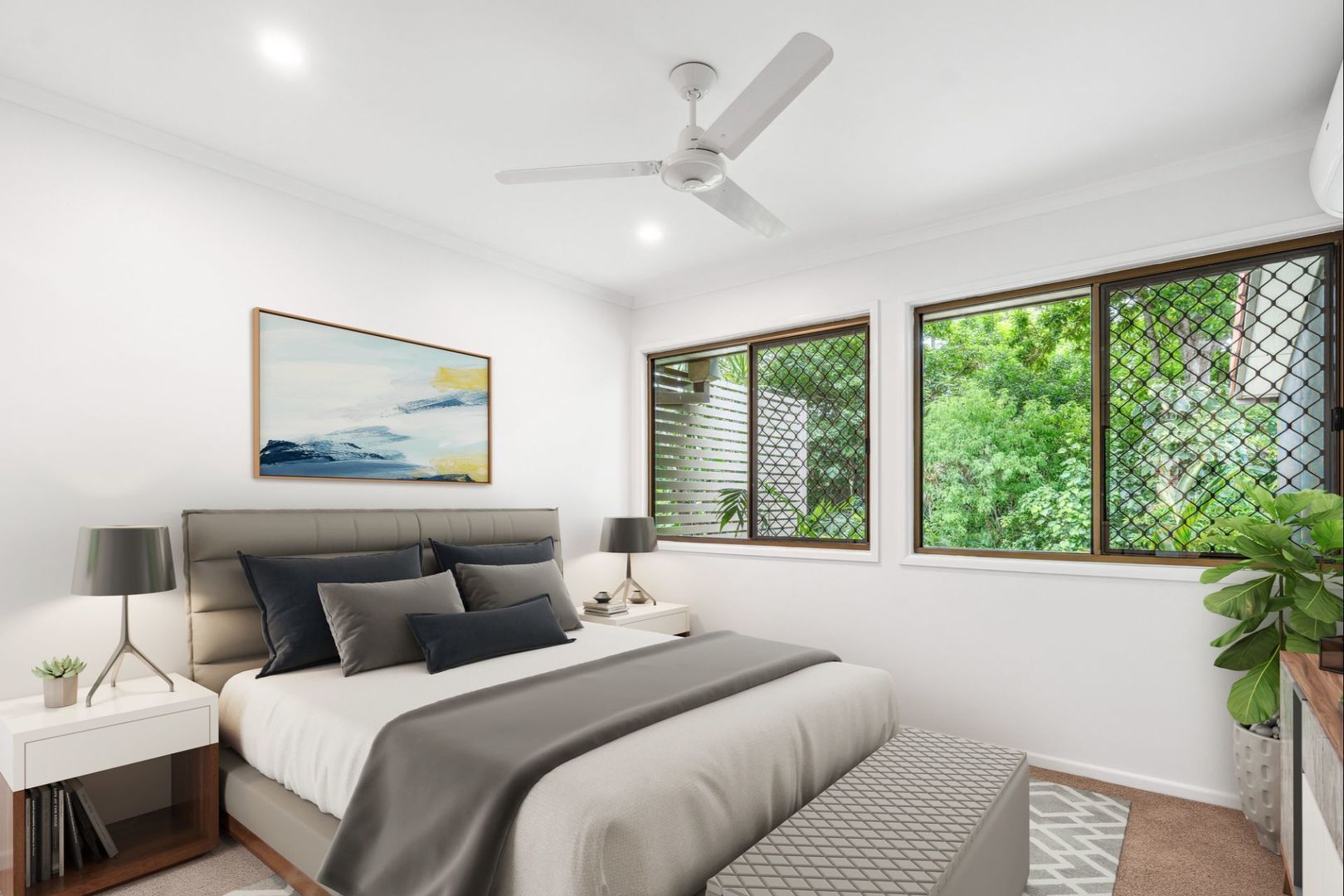 Light-filled one-bedroom plus study villa