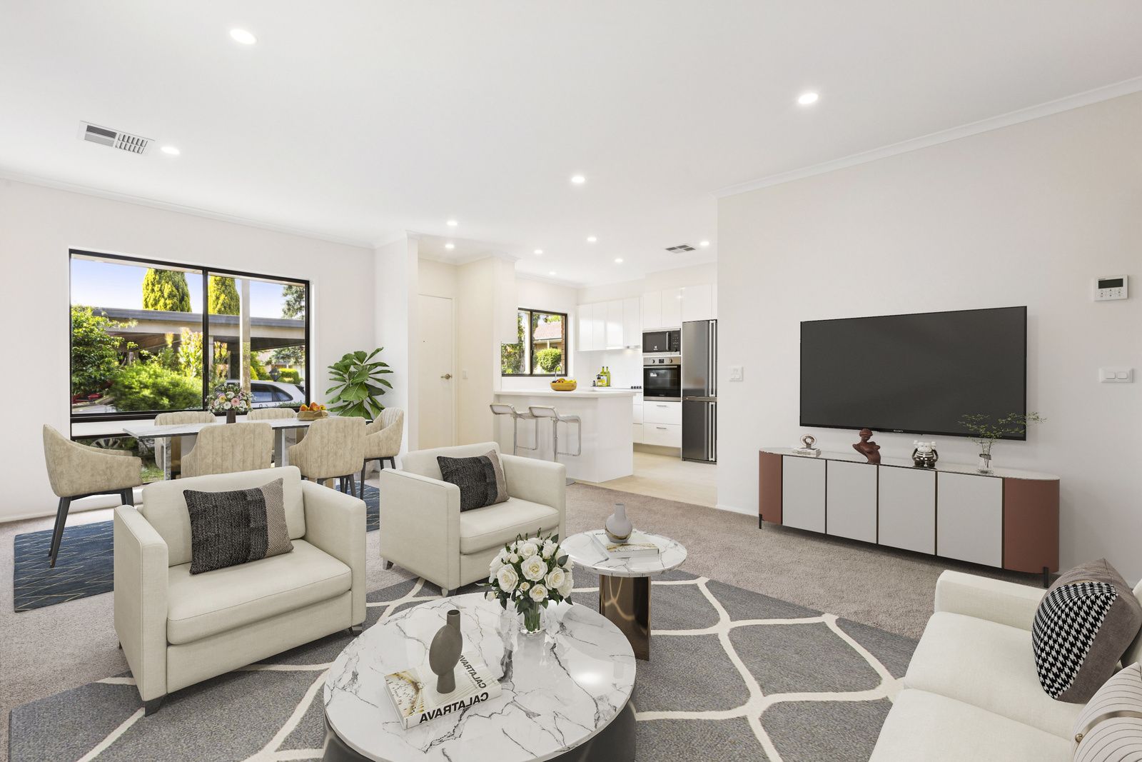 Beautiful two-bed villa on a large block
