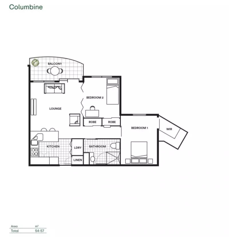 Modern Open-Plan Apartment with Balcony