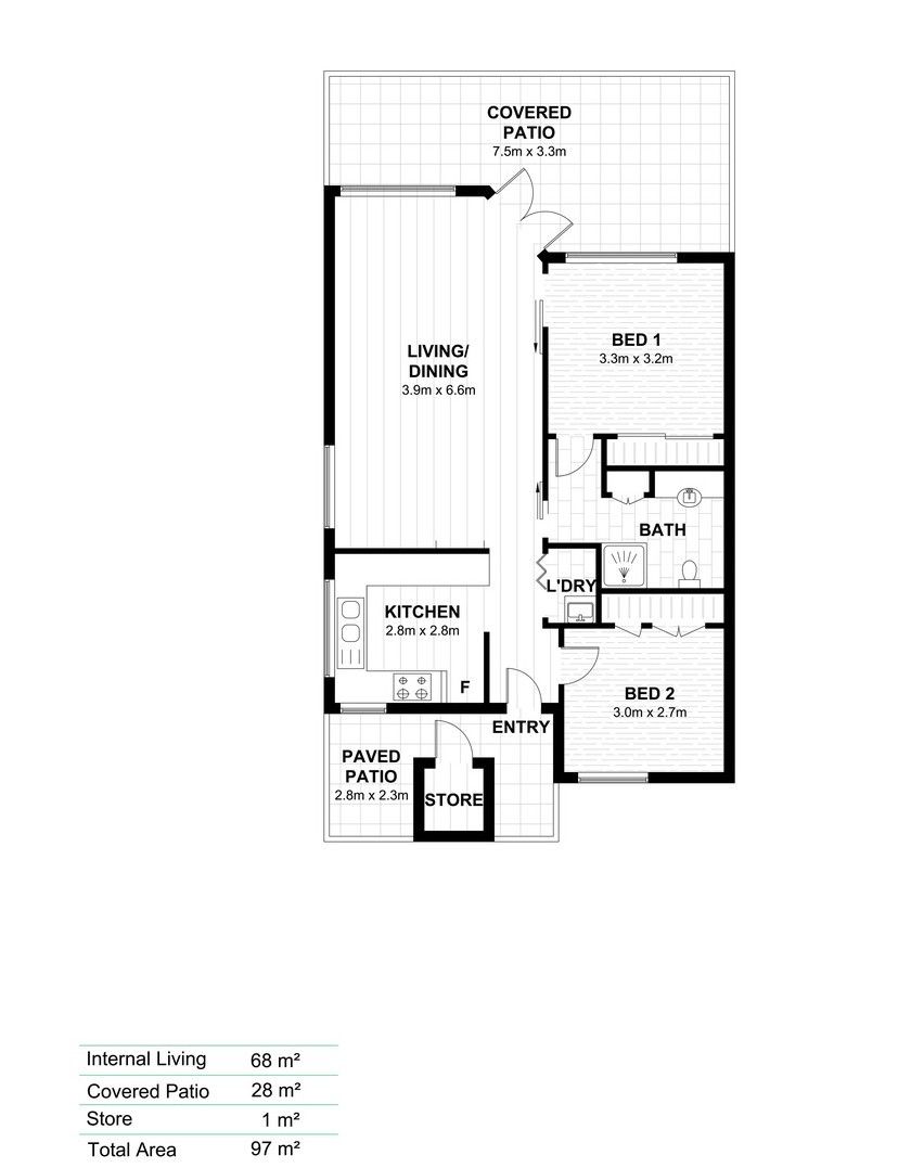 North-Facing Villa with Separate Garage