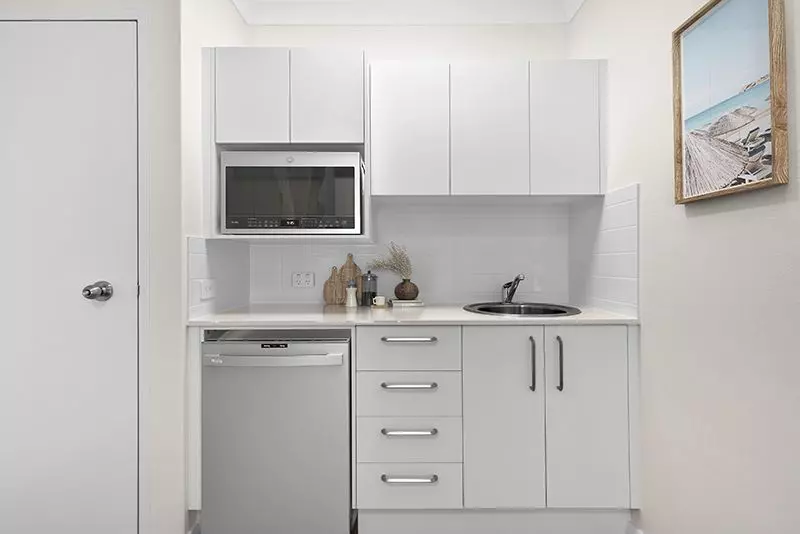 Beautifully refurbished one bedroom serviced apartment with sunny, private courtyard.