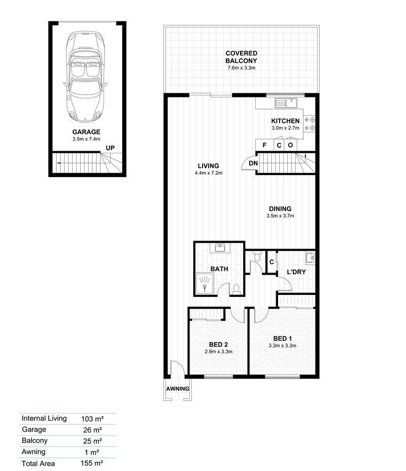 Sunlit North-Facing Villa with Spacious Balcony